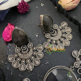 Black Statement High Neck Choker-S369